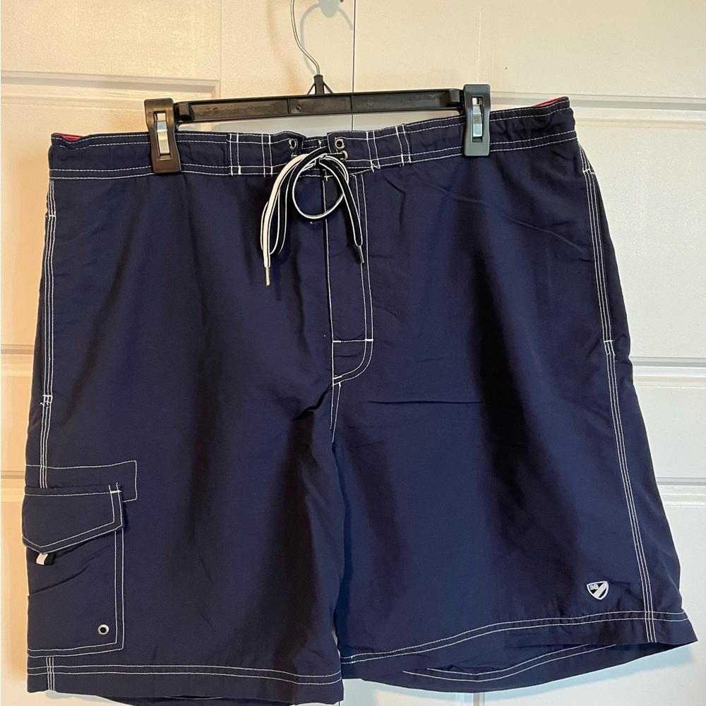 Men’s Daniel Cremieux Blue Board Shorts with Drawstring Waist